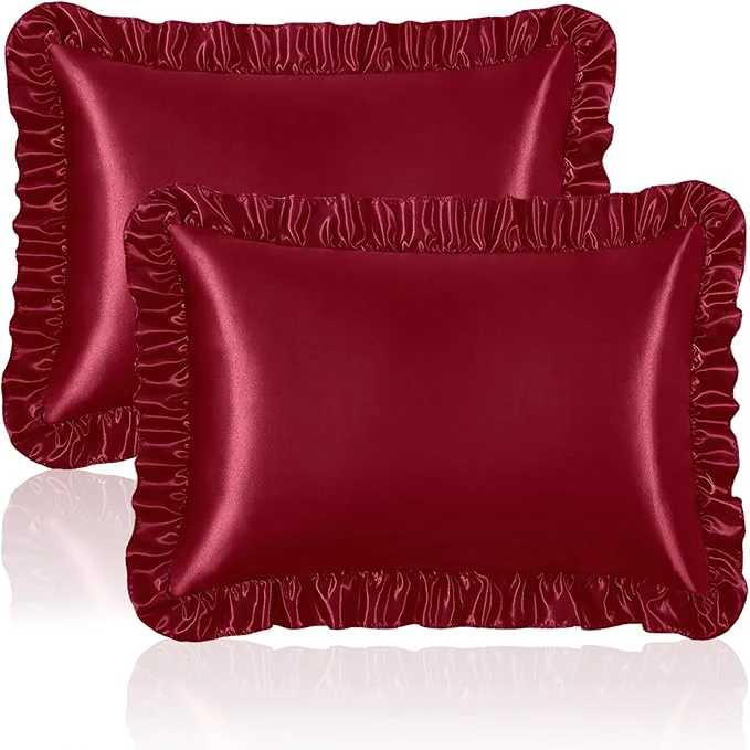 Efficient Homiest Ruffle Satin Pillowcase Elegant