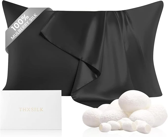 Convenient THXSILK Pure Mulberry Silk Pillowcase Versatile