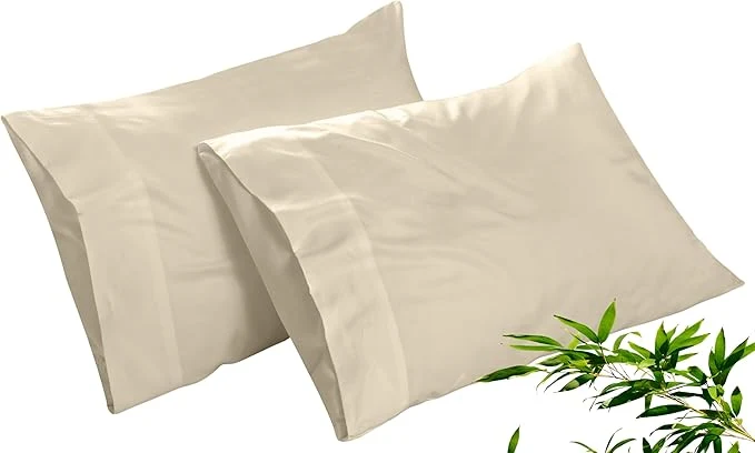 Elegant Royale Linens Cooling Pillow Cases King Size Set of 2- Rayon Derived from Verified