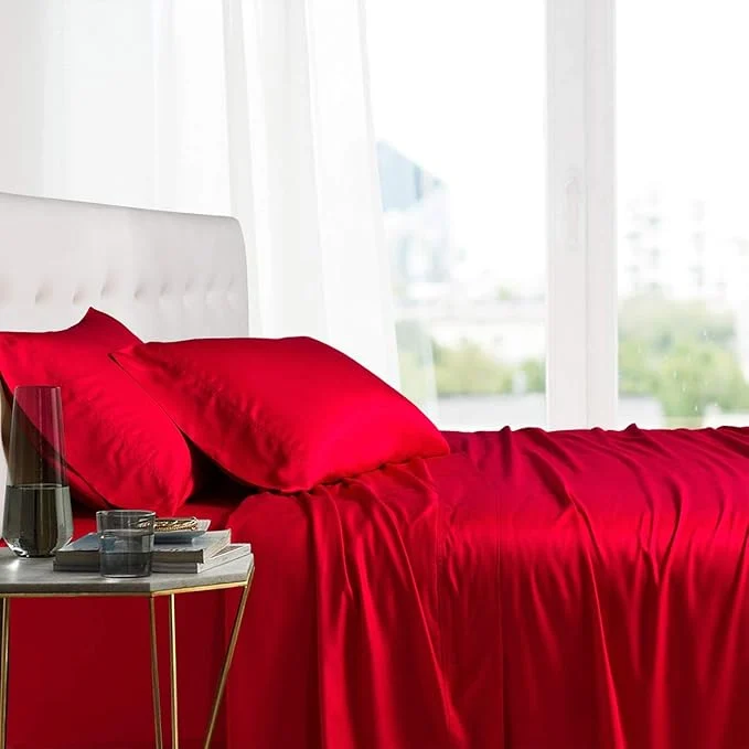Versatile Royal Hotel Bedding Natural Viscose Made from Bamboo Sheets Soft Cooling Crafted