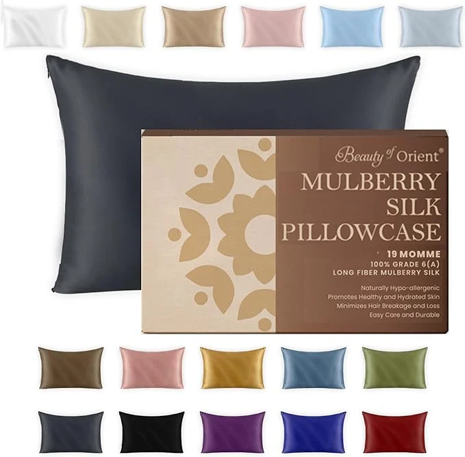 Enhanced 19 Momme Premium Mulberry Silk Pillowcase Expertly Made