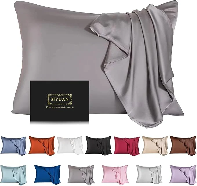 Advanced Mulberry Silk Pillowcase for Hair and Skin Standard Size Cooling Silk Pillow Efficient
