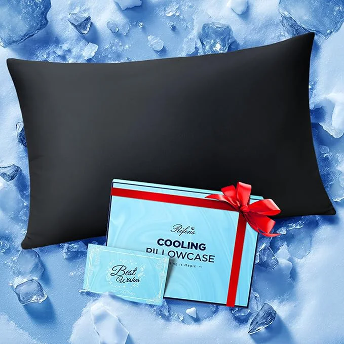 Top-Quality Ice Cooling Pillowcase for Hot Sleepers Instantly Cool Stays Cold All Night Professional