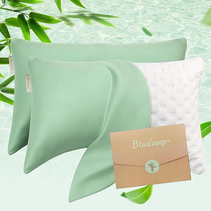 Secure Cooling Curved Pillowcase for Side Sleeper Pillow Premium Material