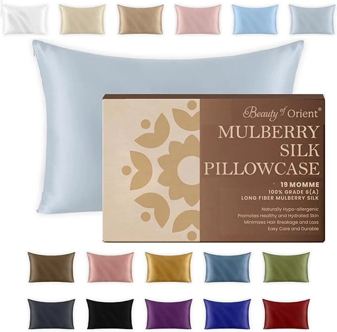 Crafted 19 Momme Premium Mulberry Silk Pillowcase Classic