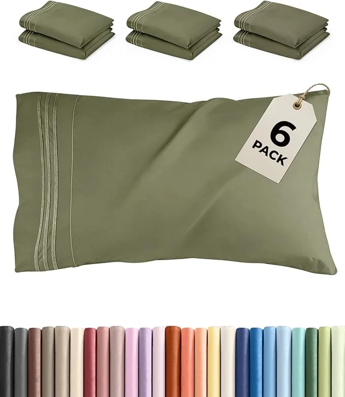 Trendy Queen Pillow Cases Set of 6 Refined