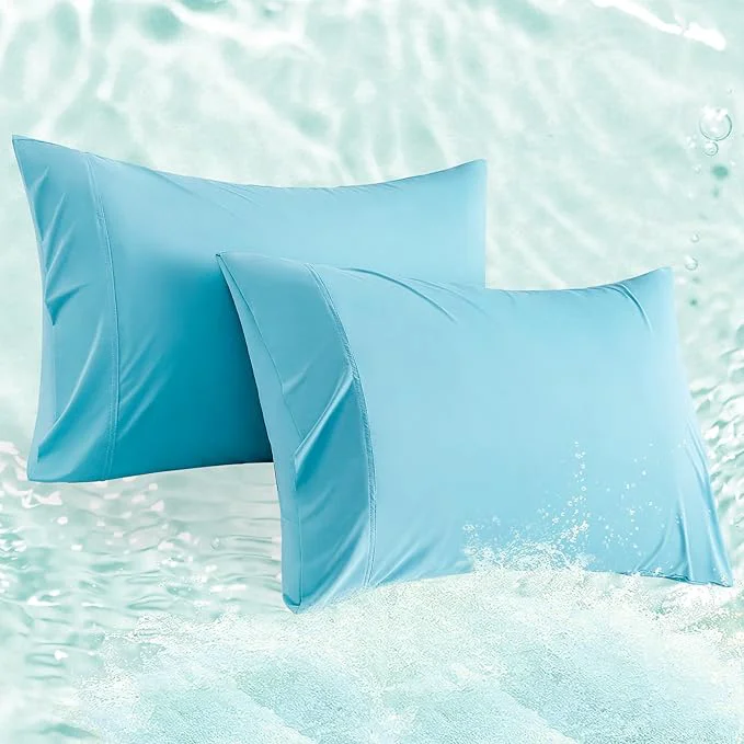 Original Design Accuratex Cooling Pillow Cases Standard Size Set of 2 Envelope Soft Breathable Convenient