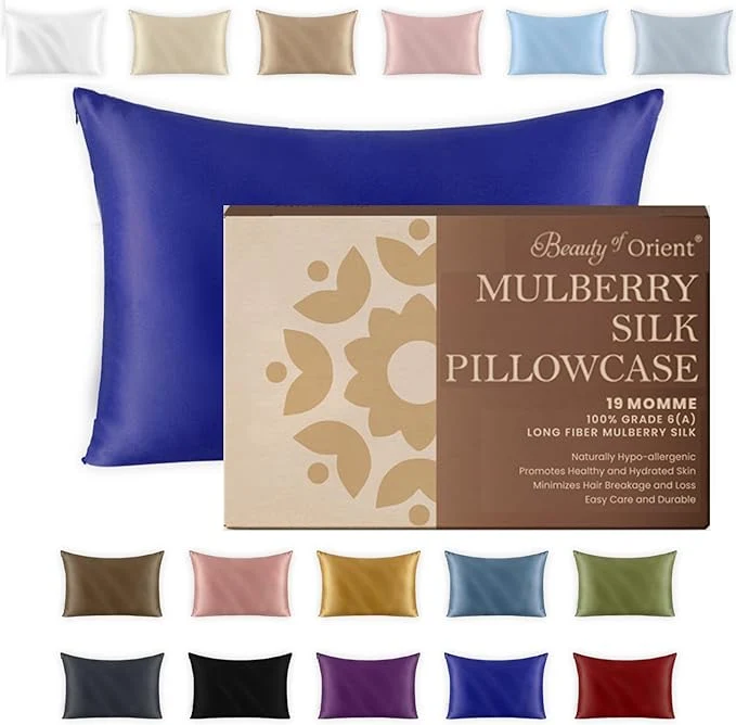 Responsible 19 Momme Premium Mulberry Silk Pillowcase Enhanced