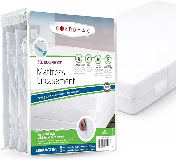Carefully Designed Guardmax Jersey Knitted King Zippered Mattress Encasement Versatile