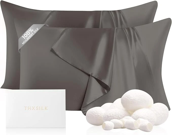 Smart THXSILK Set of 2 Silk Pillowcases Genuine