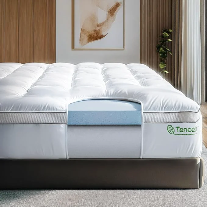 Practical ViscoSoft 4 Inch Pillow Top Memory Foam Mattress Topper King Responsible