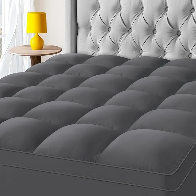 Exceptional KAYFIA King Mattress Topper Extra Thick Mattress Pad Cover Durable