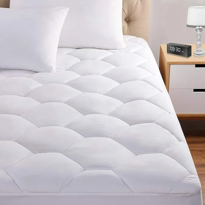 Fine Full Mattress Pad 8-21 Deep Pocket Protector Ultra Soft Quilted Fitted Topper Smart