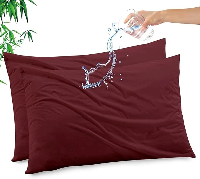 Detailed Gogreen Bamboo Rayon Waterproof Pillow Protector Breathable Pillow Cover Smart