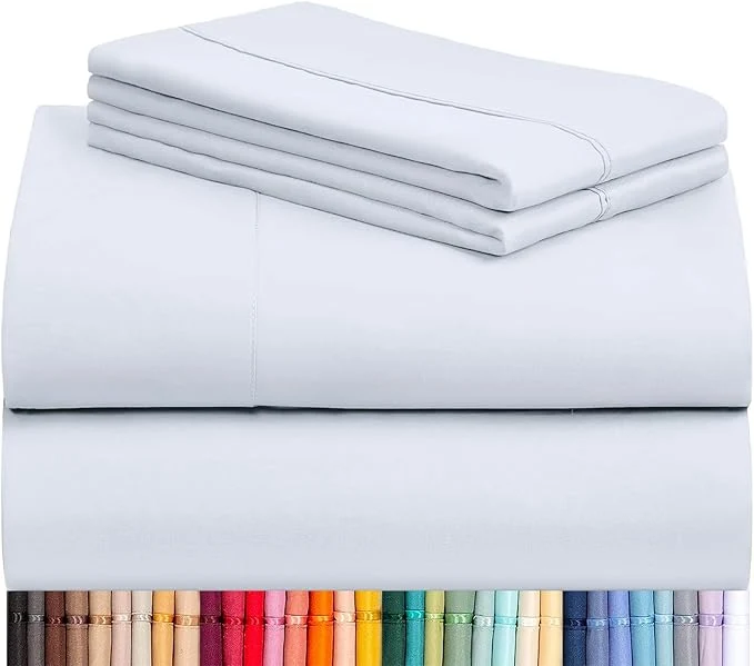 Advanced LuxClub 4 PC Sheet Set Bed Sheets Deep Pockets 16 Eco Friendly Wrinkle Healthy