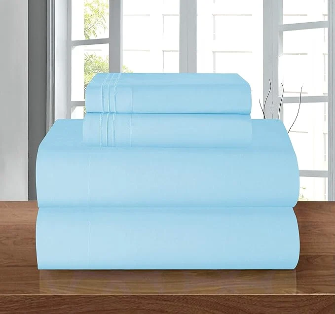 Recyclable Elegant Comfort Luxury Quality Microfiber 5-Piece 1500 Premium Hotel Sheet Consistent