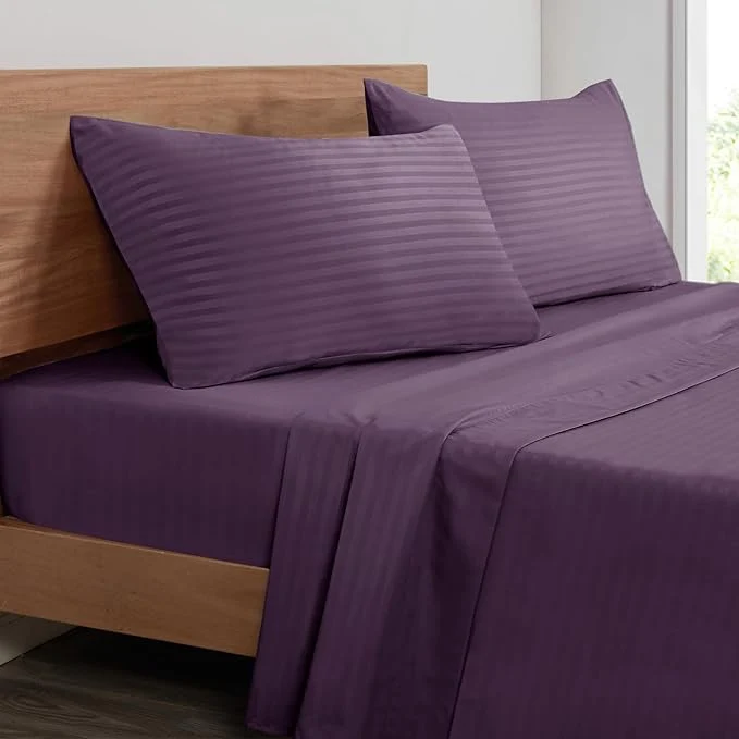 Reliable Mejoroom Striped Queen Size Sheet Set Fast