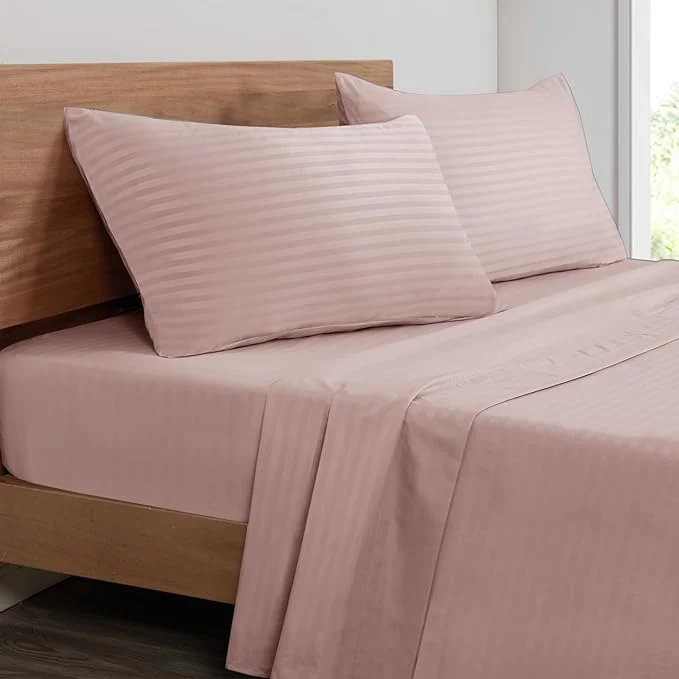 Secure Mejoroom Striped Queen Size Sheet Set First-Class