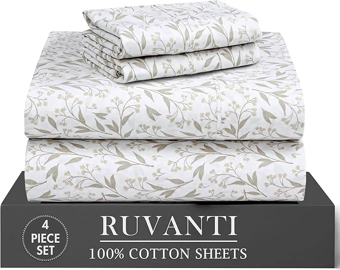 First-Class RUVANTI 4 Pcs Cotton Sheets Carefully Designed
