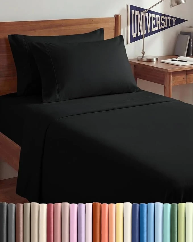 Environmentally Friendly Twin XL 4 Piece Sheet Set Certified