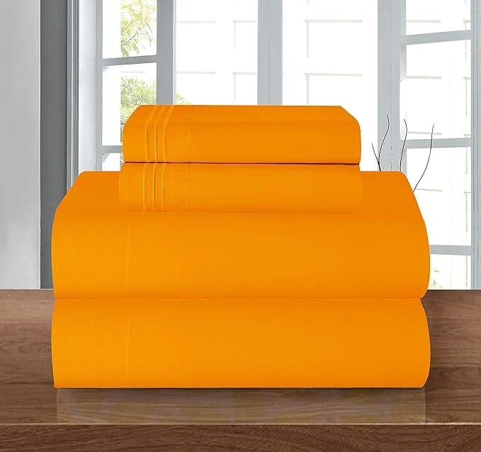 Relaxed Elegant Comfort Luxury 1500 Premium Hotel Quality Microfiber 4-Piece Sheet Set Fine