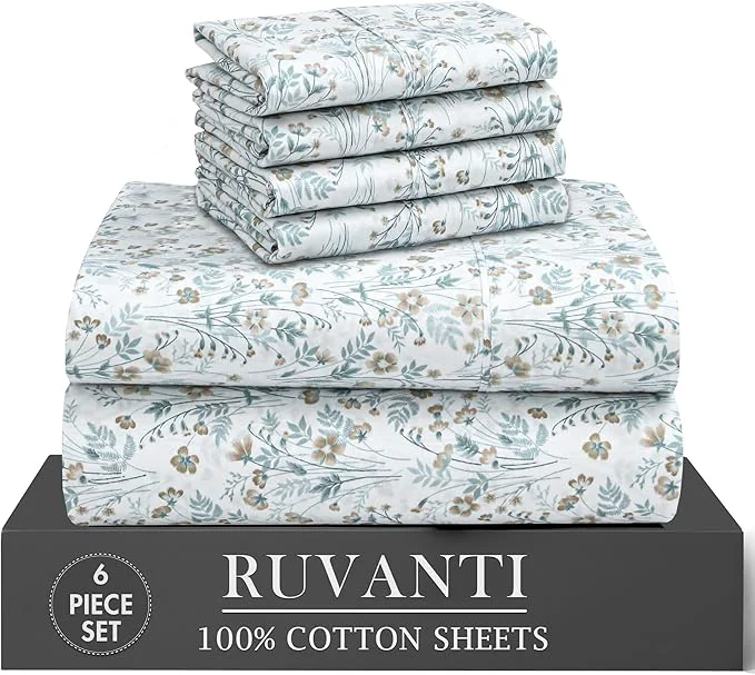 Effective RUVANTI 6 Pcs Cotton Sheets Responsible