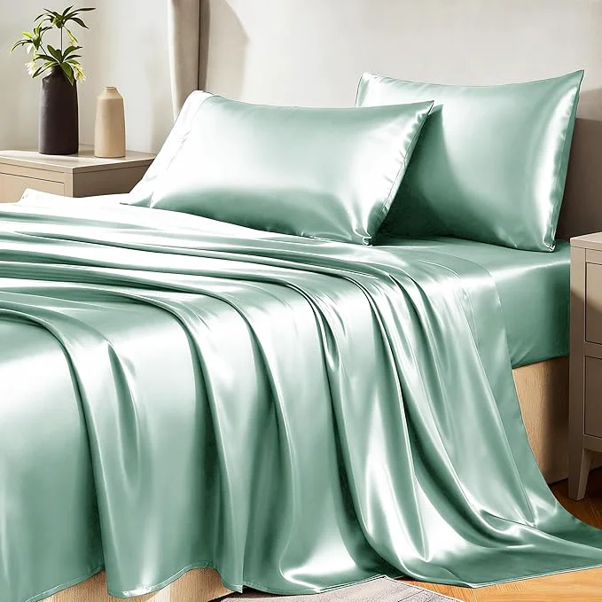 Smart CozyLux Satin Sheets Full Size Sheets Innovative