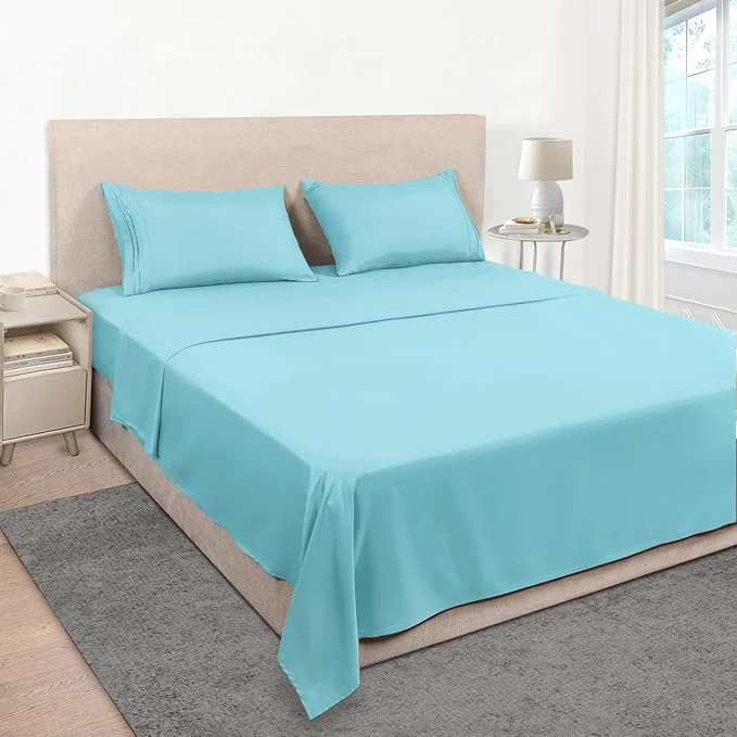 Comfortable Mejoroom King Size Bed Sheet Set Eco-Friendly