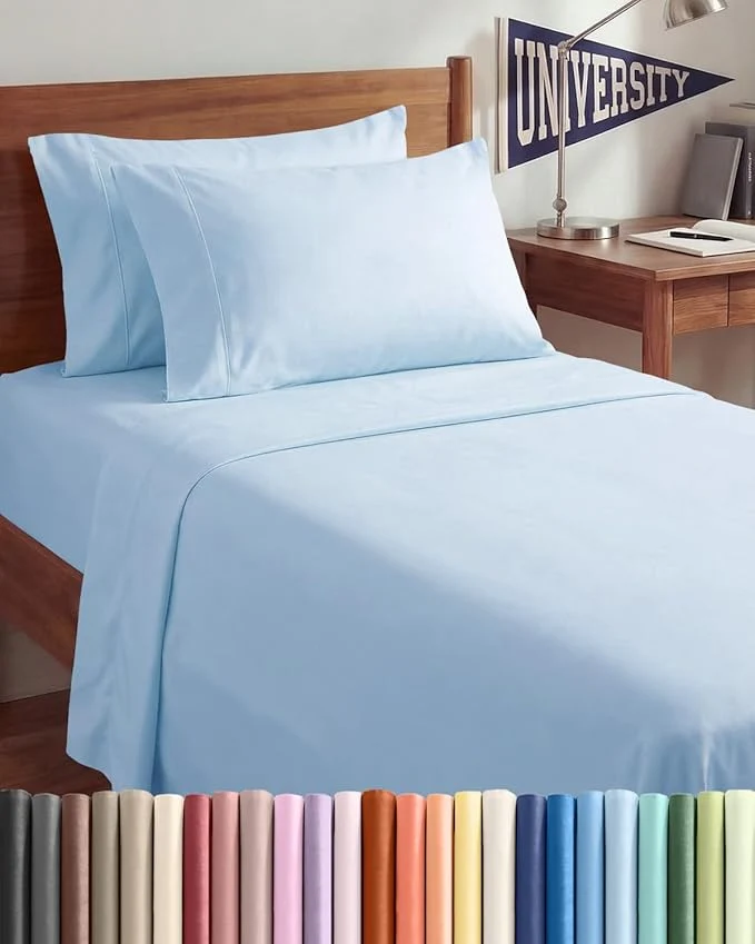 Solid Twin XL 4 Piece Sheet Set Original