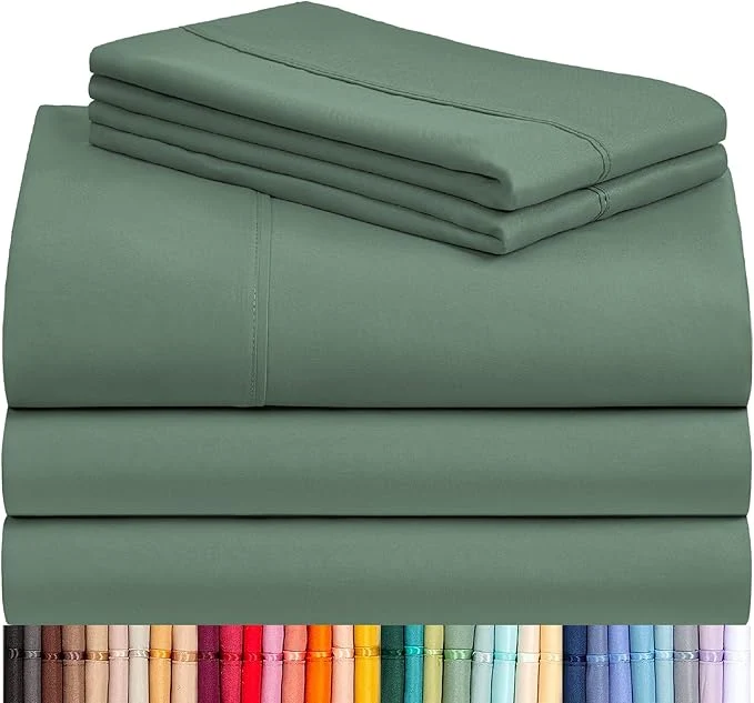 Quality LuxClub 5 PC Split King Sheet Set Breathable Luxury Bed Sheets Deep Pockets Excellent