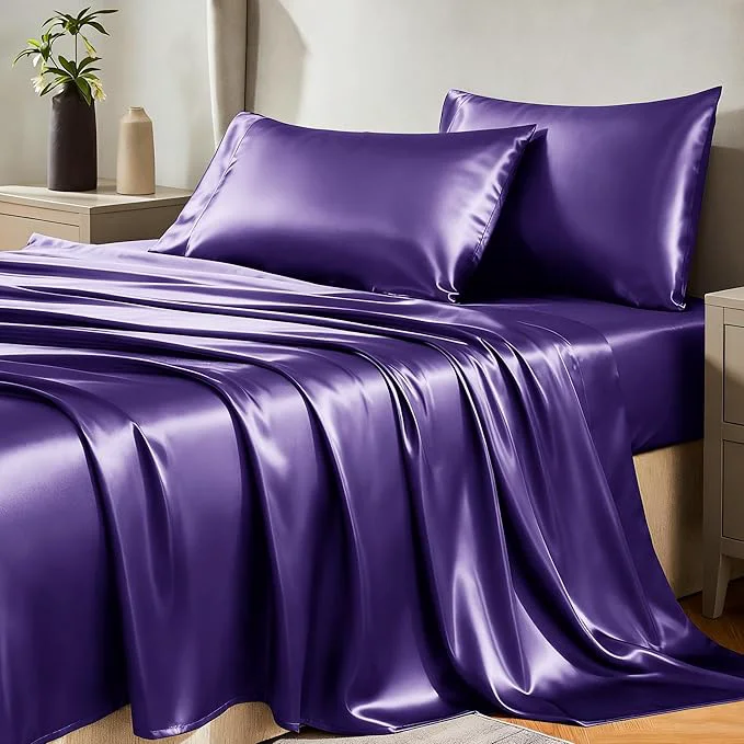 Effective CozyLux Satin Sheets Twin Sheet Set Specialty