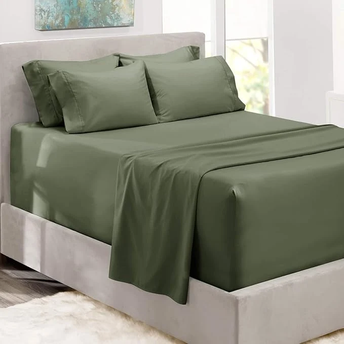 Premium Material Hearth Harbor Bed Sheets Luxury Soft 6 Piece Bed Sheet Set Extra Deep Pocket Certified