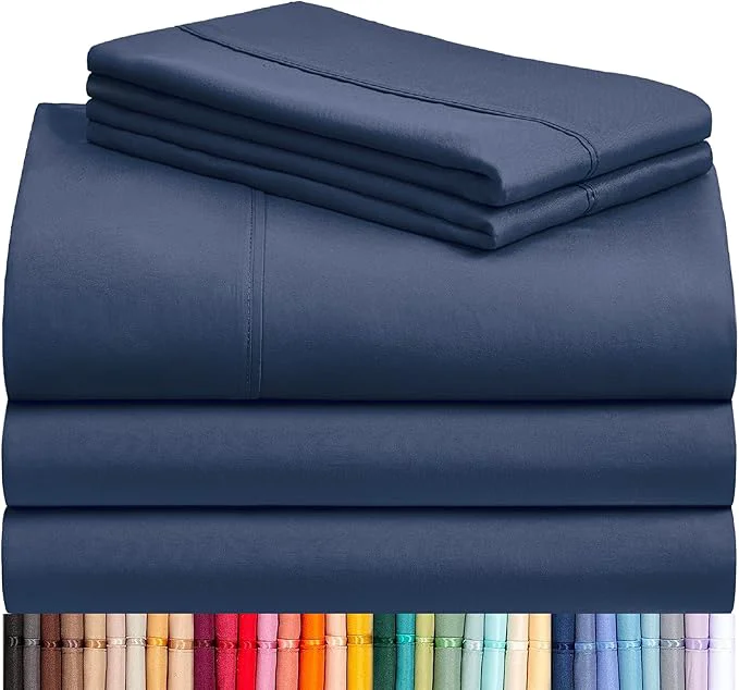 Sophisticated LuxClub 5 PC Split King Sheet Set Breathable Luxury Bed Sheets Deep Pockets Selected