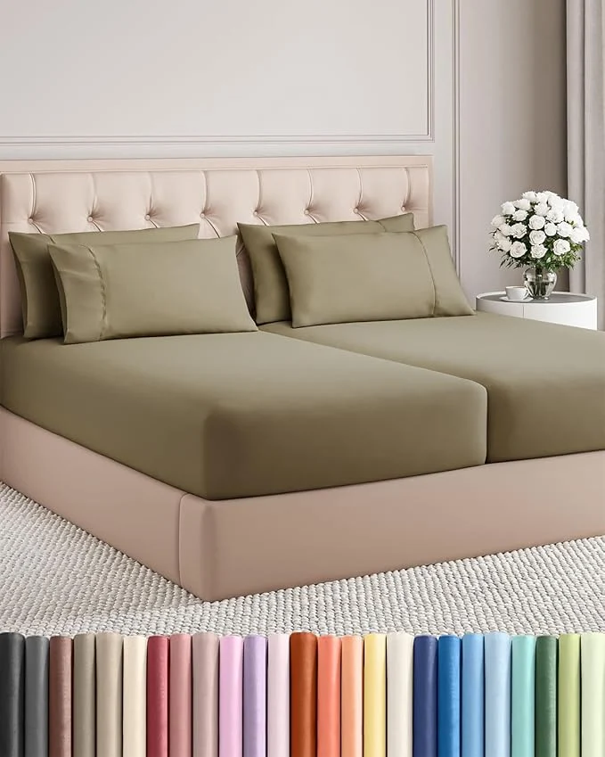 Pure Split King 7 Piece Sheet Set Premium