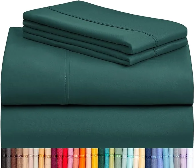 Sophisticated LuxClub 3 PC Sheet Bed Sheets Deep Pockets 18 Eco Friendly Wrinkle Trendy
