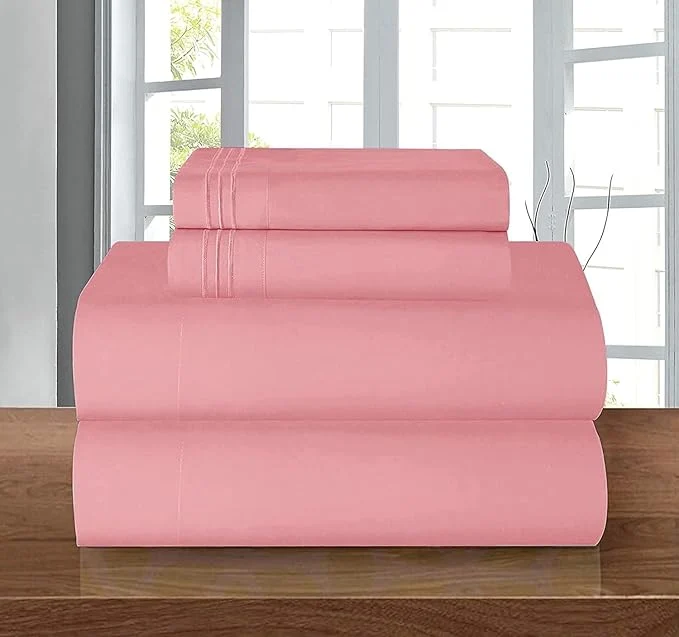 Sophisticated Elegant Comfort Luxury 1500 Premium Hotel Quality Microfiber 5-Piece Sheet Set Expertly Made