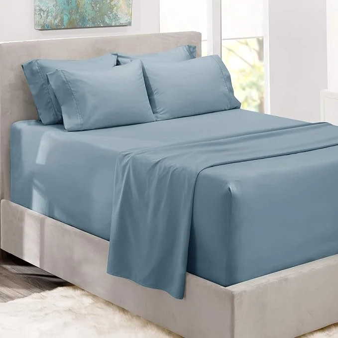Prestigious Hearth Harbor Bed Sheets Luxury Soft 6 Piece Bed Sheet Set Extra Deep Pocket Consistent