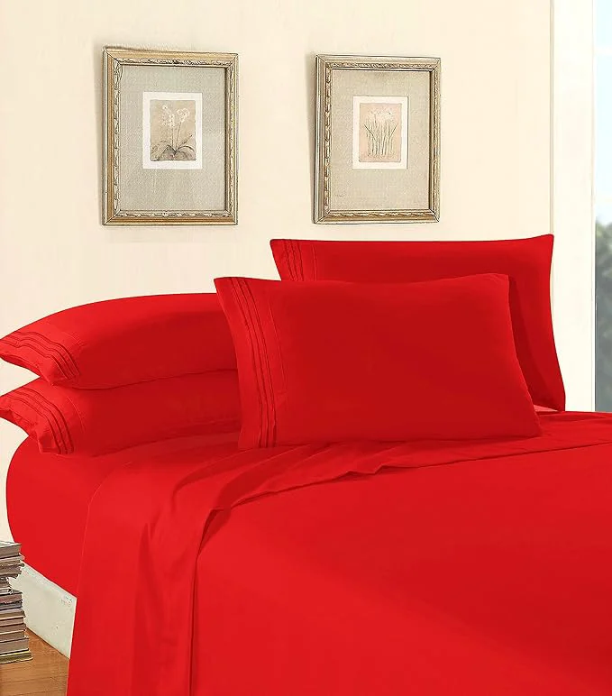 User-Friendly Elegant Comfort Luxury 1500 Premium Hotel Quality Microfiber 5-Piece Sheet Set Trendy
