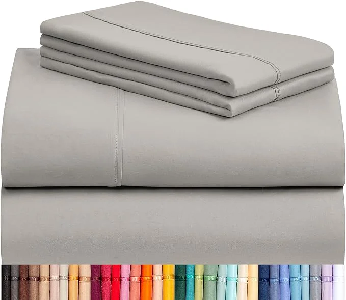Specialty LuxClub 4 PC Queen Sheet Set Breathable Luxury Bed Sheets Deep Pockets 18 Fashionable