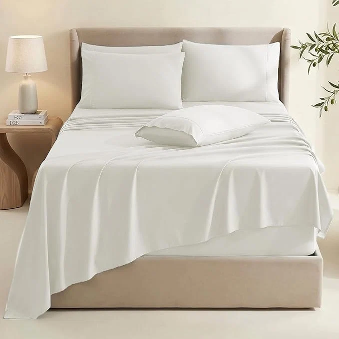 Premium Material Hearth Harbor Bed Sheets Luxury Soft 6 Piece Bed Sheet Set Extra Deep Pocket Fashionable