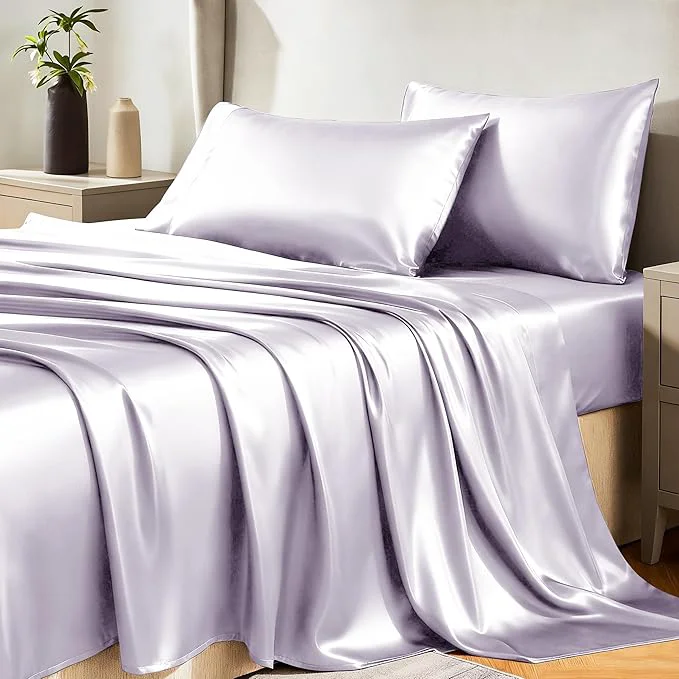 Flexible CozyLux Satin Sheets Full Size Sheets High-Performance