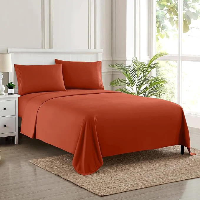 Versatile Twin Sheets – Breathable Luxury Sheets – 1800 Supreme Collection Extra Soft Relaxed