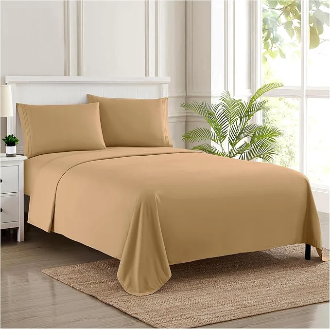 Twin Sheets – Breathable Luxury Sheets – 1800 Supreme Collection Extra Soft Professional