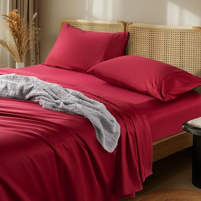 Fine LBRO2M 1000 Thread Count Egyptian Cotton Sheets Set Twin 3 Piece Sets Bed First-Class