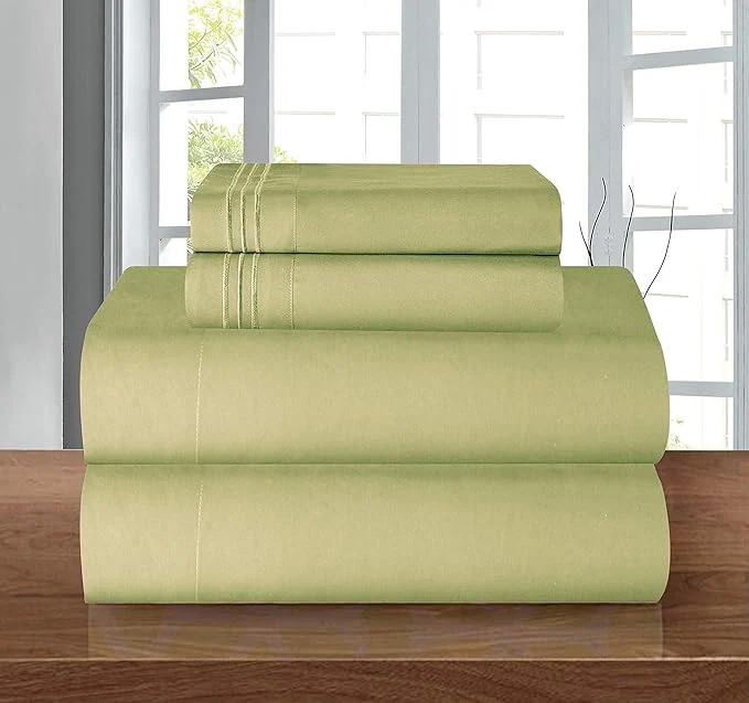 Versatile Elegant Comfort 1500 Premier Wrinkle Resistant 4 pc Sheet Set Deep Pocket Up First-Class
