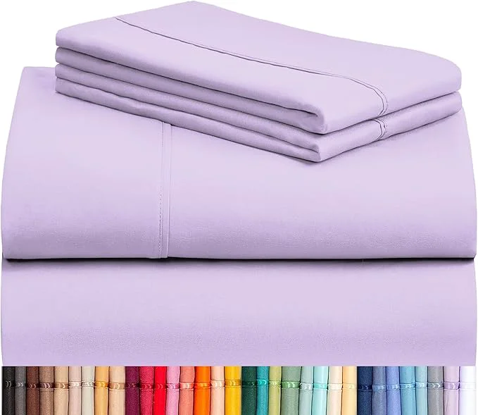 Reusable LuxClub 4 PC King Sheet Set Breathable Luxury Bed Sheets Deep Pockets 18 Contemporary
