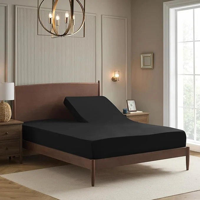 Stylish Split Head King Sheets Set for Adjustable Beds 4 Piece Flex Top Bed Sheets – Artisan