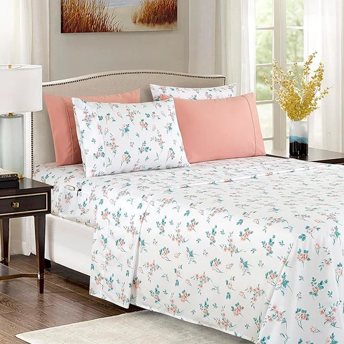 Flexible Elegant Comfort Softest and Coziest 6-Piece Sheet Set Easy-to-Use