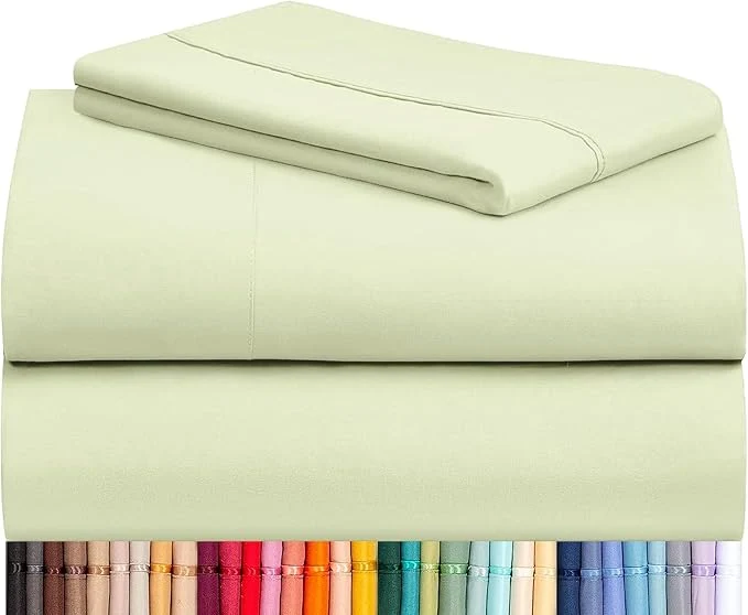 Certified LuxClub 3 PC Twin XL Sheet Set Deep Pockets Wrinkle Cooling Bed Sheets Comfortable