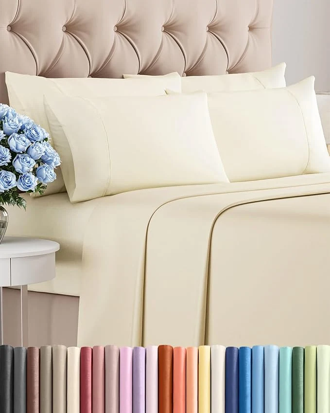 Casual Full 6 Piece Sheet Set Pure